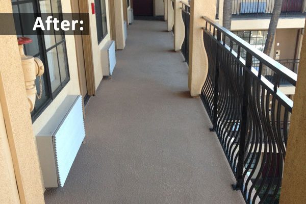 Same walkway after Crank's coating repair